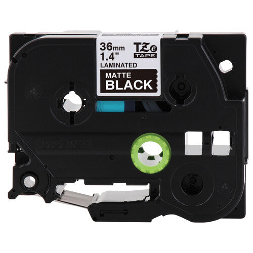 Brother TZe-M365 Cinta para Etiquetas Blanca sobre Negro Mate 36 mm x 7.98 m Laminada resistente
