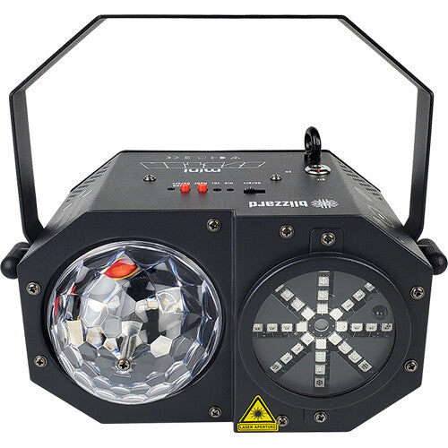 Blizzard minisystem Luz para fiesta 4 en 1 RGBW LED Beam y láser con control remoto IR