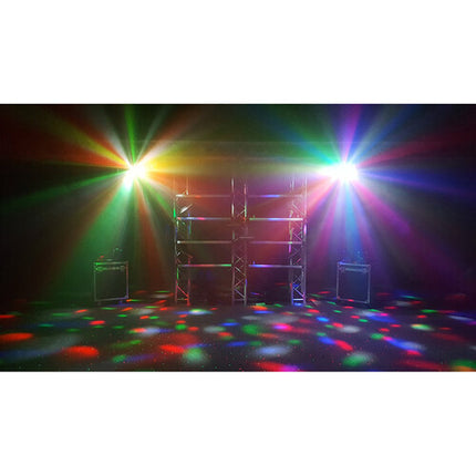 Blizzard minisystem Luz para fiesta 4 en 1 RGBW LED Beam y láser con control remoto IR