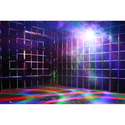 Blizzard minisystem Luz para fiesta 4 en 1 RGBW LED Beam y láser con control remoto IR