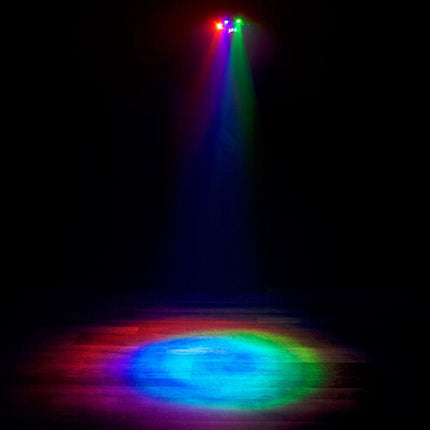 Eliminator Lighting Furious Three RG Luz Moonflower Wash y Láser 9 Canales DMX
