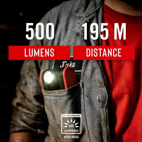COAST PM200 Luz de Trabajo Dual 500 Lúmenes Rotación 180° IP54