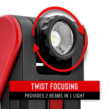 COAST PM200 Luz de Trabajo Dual 500 Lúmenes Rotación 180° IP54