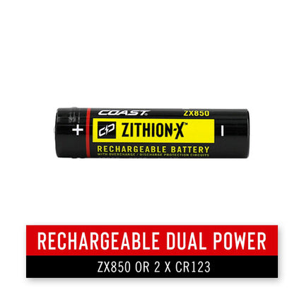 COAST XP9R Linterna Recargable Dual Power 1000 Lúmenes 5.1 Pulgadas