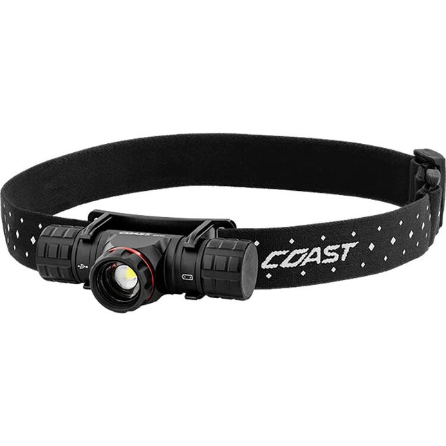 COAST XPH30R Linterna Frontal Recargable 1000 Lúmenes Banda Reflectante USB