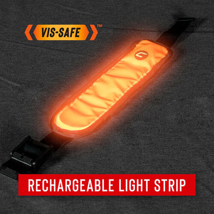 COAST SA300 Brazalete de Seguridad LED Alta Visibilidad Luz Naranja Recargable 12 Horas