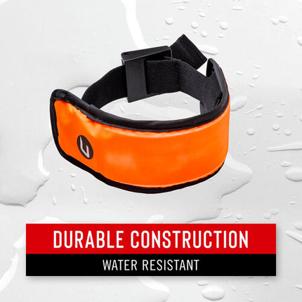 COAST SA300 Brazalete de Seguridad LED Alta Visibilidad Luz Naranja Recargable 12 Horas