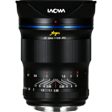Venus Optics Laowa Argus 33mm f0.95 APO para Nikon Z APS-C 62mm filtro