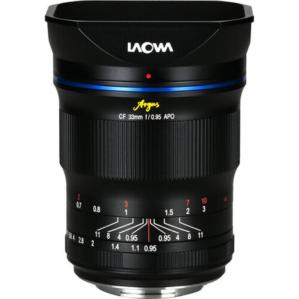 Venus Optics Laowa Argus 33mm f0.95 APO para Nikon Z APS-C 62mm filtro