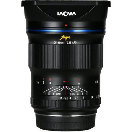 Venus Optics Laowa Argus 33mm f0.95 APO para Nikon Z APS-C 62mm filtro