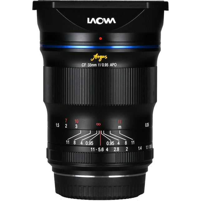 Venus Optics Laowa Argus 33mm f0.95 APO para Nikon Z APS-C 62mm filtro