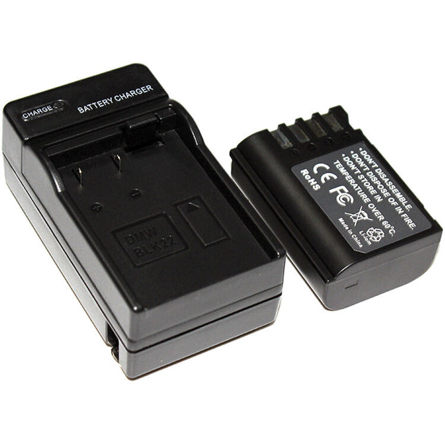 Kit de batería y cargador para Panasonic DMWBLK22 Bescor