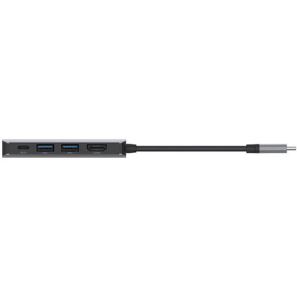 Belkin CONNECT Adaptador Multiport 4 en 1 USB Tipo C Plata 85W PD
