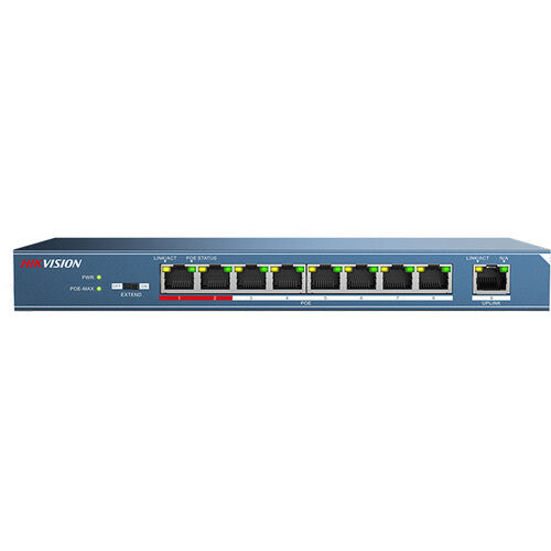 Hikvision DS-3E1309P-EI Switch PoE inteligente 8 Puertos 10Mb s