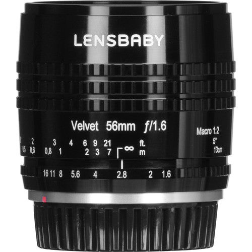Lensbaby Velvet 56mm f1.6 para Nikon F con enfoque manual y efecto suave