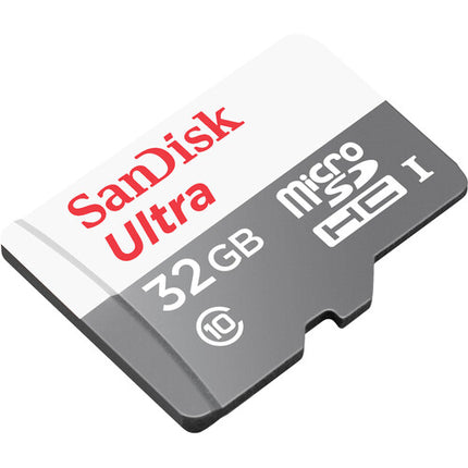 SanDisk 32GB Ultra UHS-I microSDHC Tarjeta de Memoria Clase 10 100MBs con Adaptador y Lector USB 2.0 4 en 1