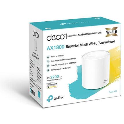 TP-Link Deco X20 AX1800 Módulo Wi-Fi Mesh Dual Band 1775 Mb/s 2000 pies²
