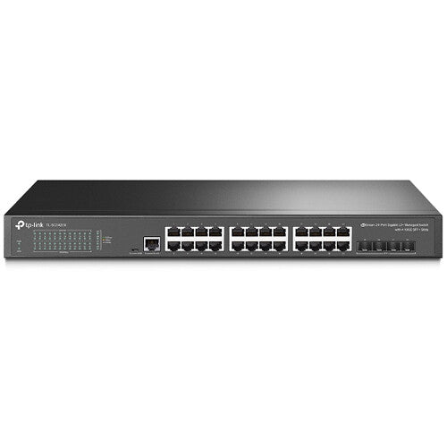 TP-Link JetStream Switch Gestionado L2+ 24 Puertos Gigabit 4 SFP+ 128 Gb/s