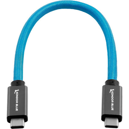 Kondor Blue Cable USB-C 3.1 Gen 2 8.5'' 10 Gb/s 100W Thunderbolt 3