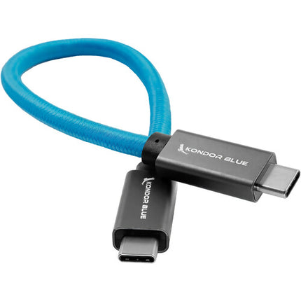 Kondor Blue Cable USB-C 3.1 Gen 2 8.5'' 10 Gb/s 100W Thunderbolt 3