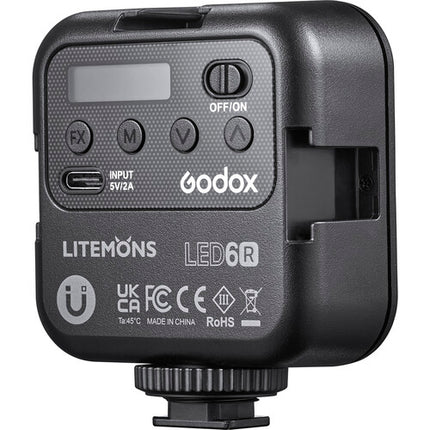 Godox Litemons Luz LED RGB portátil con batería 1800mAh y difusor