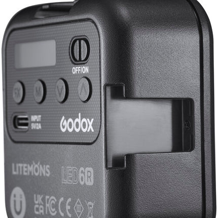 Godox Litemons Luz LED RGB portátil con batería 1800mAh y difusor