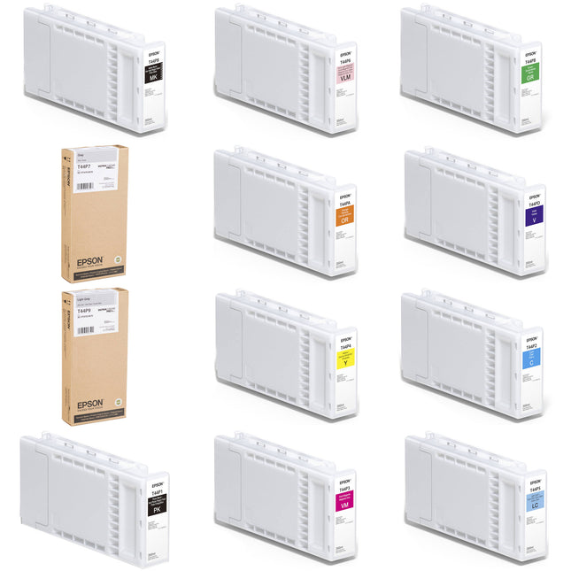 Epson UltraChrome PRO12 Juego de Cartuchos de Tinta 350mL para Impresoras de Gran Formato SureColor P7570 P9570