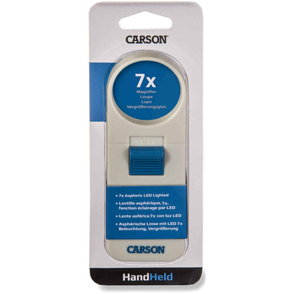 Carson SV-70 Lupa de Mano Iluminada 7x con Lente Asférica y LED