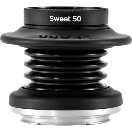 Lensbaby Spark 2.0 con óptica Sweet 50 para Canon RF lente con apertura f/2.5 a f/22 y enfoque mínimo 1.1 ft