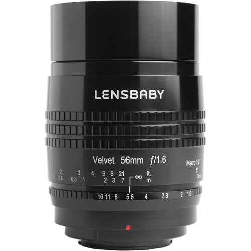 Lensbaby Velvet 56mm f/1.6 Lente para Nikon Z Apertura f/1.6 a f/16 Manual