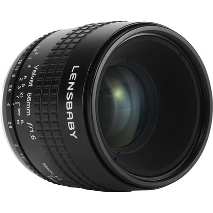 Lensbaby Velvet 56mm f/1.6 para FUJIFILM X Lente manual 62mm cámara APS-C