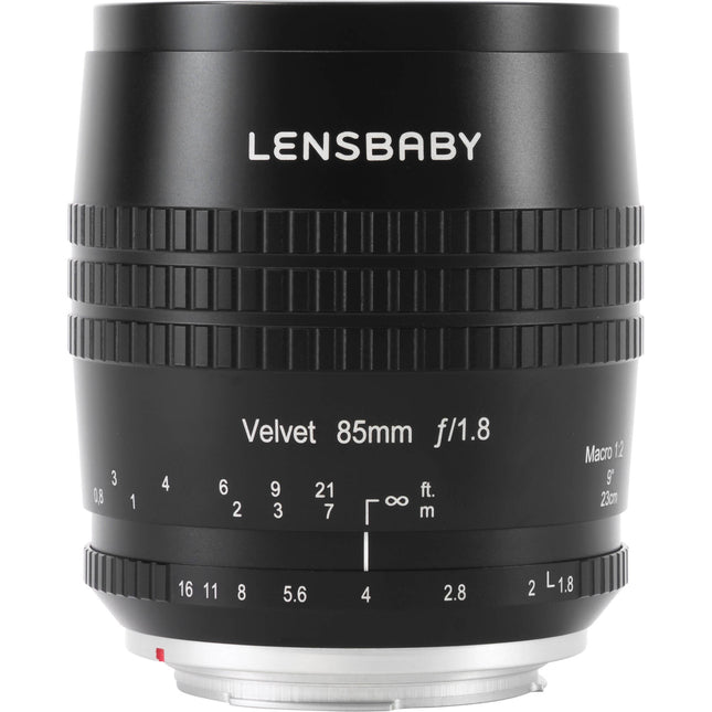 Lensbaby Velvet 85mm f/1.8 Lente Sony E Montura Diafragma 12 Hojas Hood Metálico
