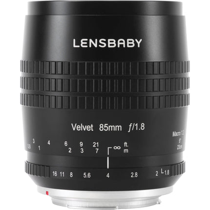 Lensbaby Velvet 85mm f/1.8 Objetivo para Fujifilm X con montaje X-Mount y apertura f1.8 a f16