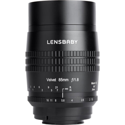 Lensbaby Velvet 85mm f/1.8 Objetivo para Fujifilm X con montaje X-Mount y apertura f1.8 a f16