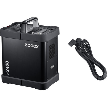 Godox P2400 Kit de Iluminación Power Pack 2400Ws 0.7s Reciclaje 2 Cabezas Flash