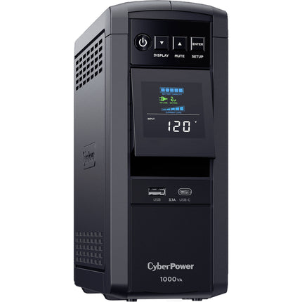 CyberPower CP1000PFCLCD Sistema UPS onda sinusoidal pura 1000VA 600W 10 salidas USB