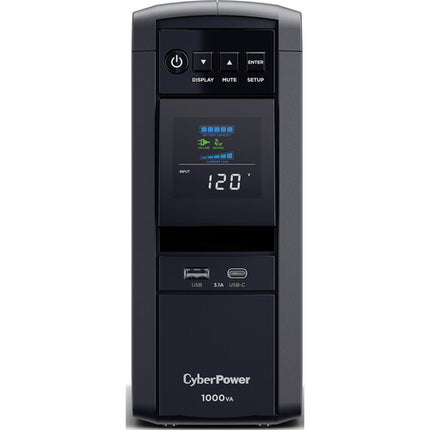 CyberPower CP1000PFCLCD Sistema UPS onda sinusoidal pura 1000VA 600W 10 salidas USB