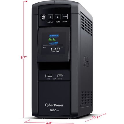 CyberPower CP1000PFCLCD Sistema UPS onda sinusoidal pura 1000VA 600W 10 salidas USB