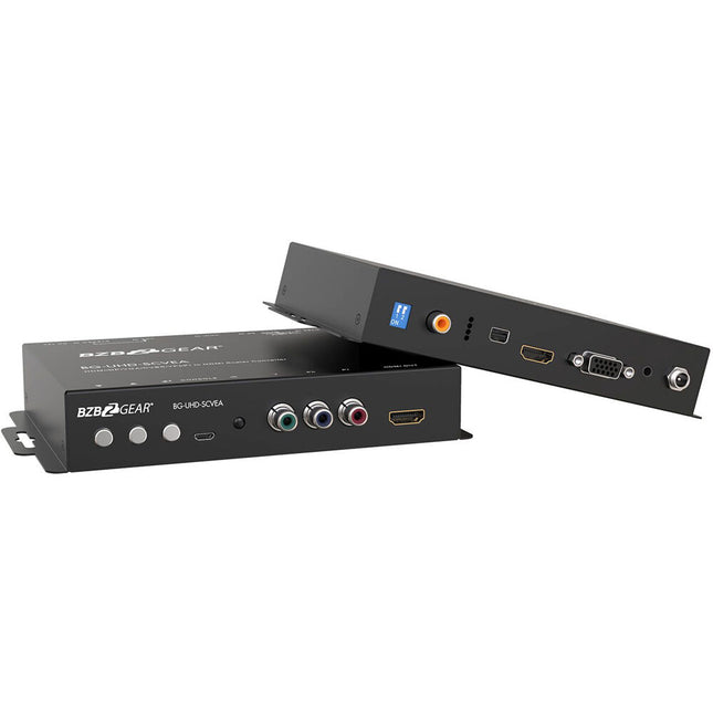 BZBGEAR Convertidor Escalador Multiformato 4K UHD HDMI con Audio 3.5mm y Salida 4K30 4:4:4