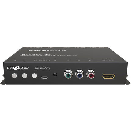 BZBGEAR Convertidor Escalador Multiformato 4K UHD HDMI con Audio 3.5mm y Salida 4K30 4:4:4