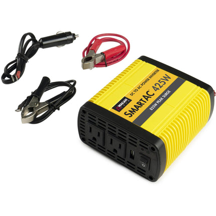 WAGAN Smart AC 425W Inversor de Corriente 2 Salidas 120V Puerto USB 2.1A