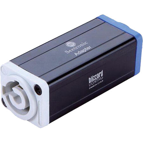 Blizzard Cool Cable PC Coupler Cable de conexión AC con bloqueo y código de color azul a blanco