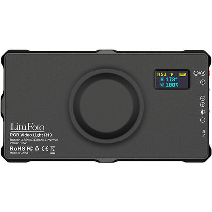 LituFoto R19 Luz LED RGB para Video Control App 3200-7500K 360° Ajustable