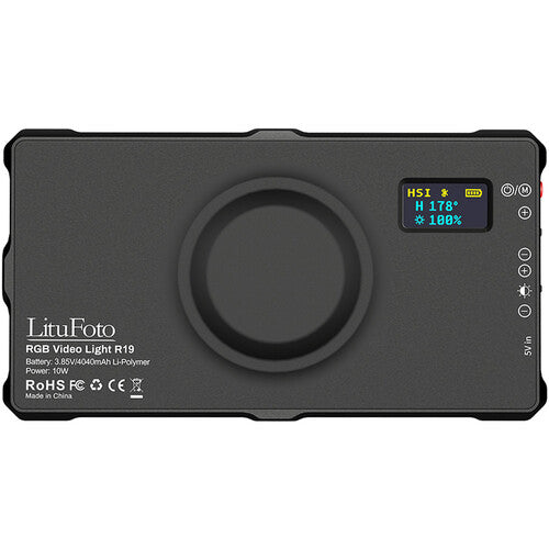 LituFoto R19 Luz LED RGB para Video Control App 3200-7500K 360° Ajustable