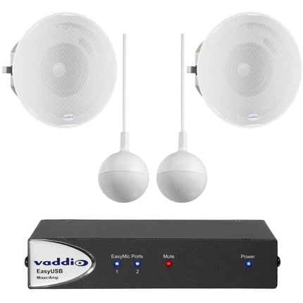 Vaddio USB Audio Bundle Audio 2 Micrófonos Techo 20W Conectividad USB