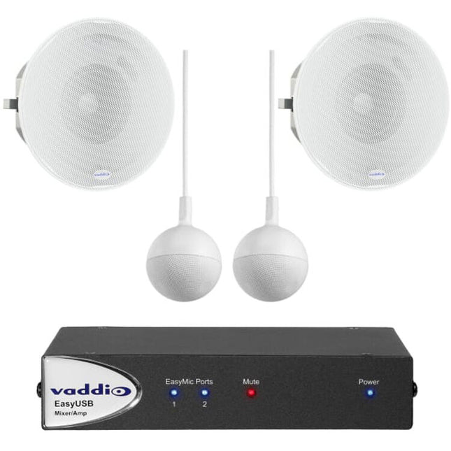 Vaddio USB Audio Bundle Audio 2 Micrófonos Techo 20W Conectividad USB