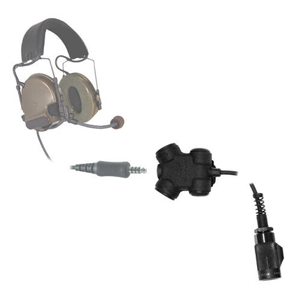 Silynx Communications S-U94 Conector Radio XTS/MTS Negro Cable 18" NATO