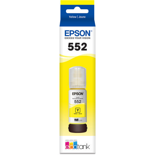 Epson Claria ET Premium T552 Botella de Tinta Amarilla 70mL Alta Capacidad EcoFit