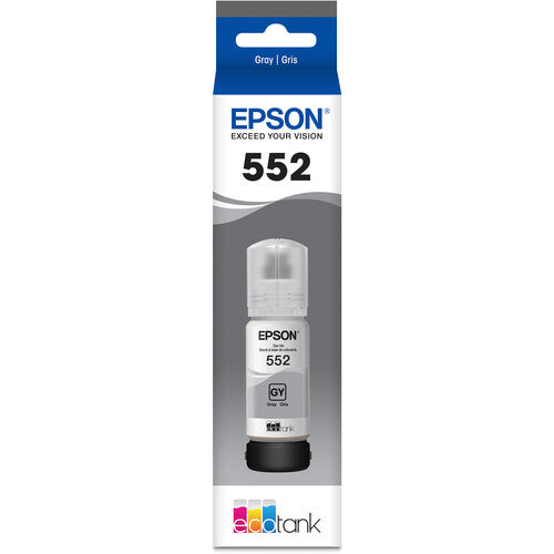 Epson Claria ET Premium T552 Botella de Tinta Gris 70mL Alta Capacidad EcoFit