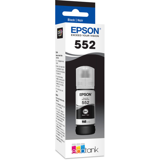 Epson Claria ET Premium T552 Botella de Tinta Negra 70mL Alta Capacidad EcoFit